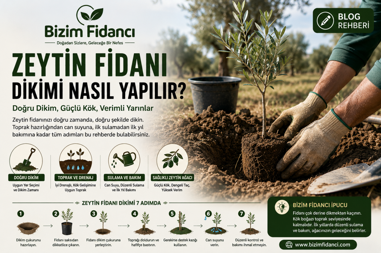 Zeytin Fidanı Nasıl Dikilir? Dikimden İlk Bakıma Bilmeniz Gerekenler
