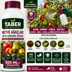 TABER Meyve Ağaçları Bitki Bakım Ürünü 500 ML Konsantre | Meyve Ağaçları İçin Yapraktan Uygulama