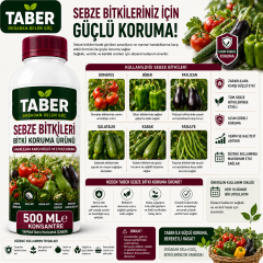 TABER Sebze Bitki Bakım Ürünü 500 ML Konsantre | Sebzeler İçin Yapraktan Uygulama