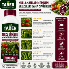 TABER Sebze Bitki Bakım Ürünü 500 ML Konsantre | Sebzeler İçin Yapraktan Uygulama