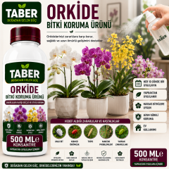 TABER Orkide Bitki Bakım Ürünü 500 ML Konsantre | Orkideler İçin Yapraktan Uygulama