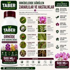 TABER Orkide Bitki Bakım Ürünü 500 ML Konsantre | Orkideler İçin Yapraktan Uygulama
