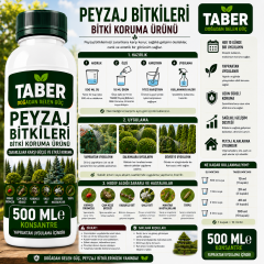 TABER Peyzaj Bitkileri Bitki Bakım Ürünü 500 ML Konsantre | Peyzaj Bitkileri İçin Yapraktan Uygulama