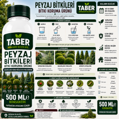 TABER Peyzaj Bitkileri Bitki Bakım Ürünü 500 ML Konsantre | Peyzaj Bitkileri İçin Yapraktan Uygulama