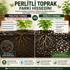 Boncuk Tarımsal Perlit 10 Litre – Saksı Toprak Havalandırıcı, Drenaj ve Fide Çelik Köklendirme Perliti