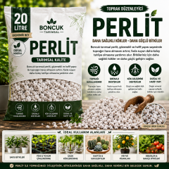 Boncuk Tarımsal Perlit 20 Litre – Toprak Havalandırıcı ve Drenaj Perliti