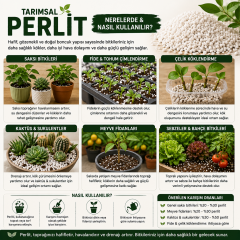 Boncuk Tarımsal Perlit 20 Litre – Toprak Havalandırıcı ve Drenaj Perliti