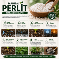 Boncuk Tarımsal Perlit 20 Litre – Toprak Havalandırıcı ve Drenaj Perliti