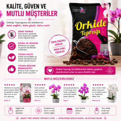 Orkide Toprağı 3 Litre – Orkideler İçin Özel Karışım Hazır Saksı Toprağı